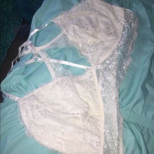 Bralettes, black and the other white. NEVER WORN